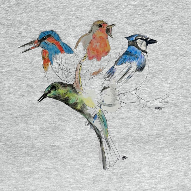 Bird lovers design by Puddle Lane Art